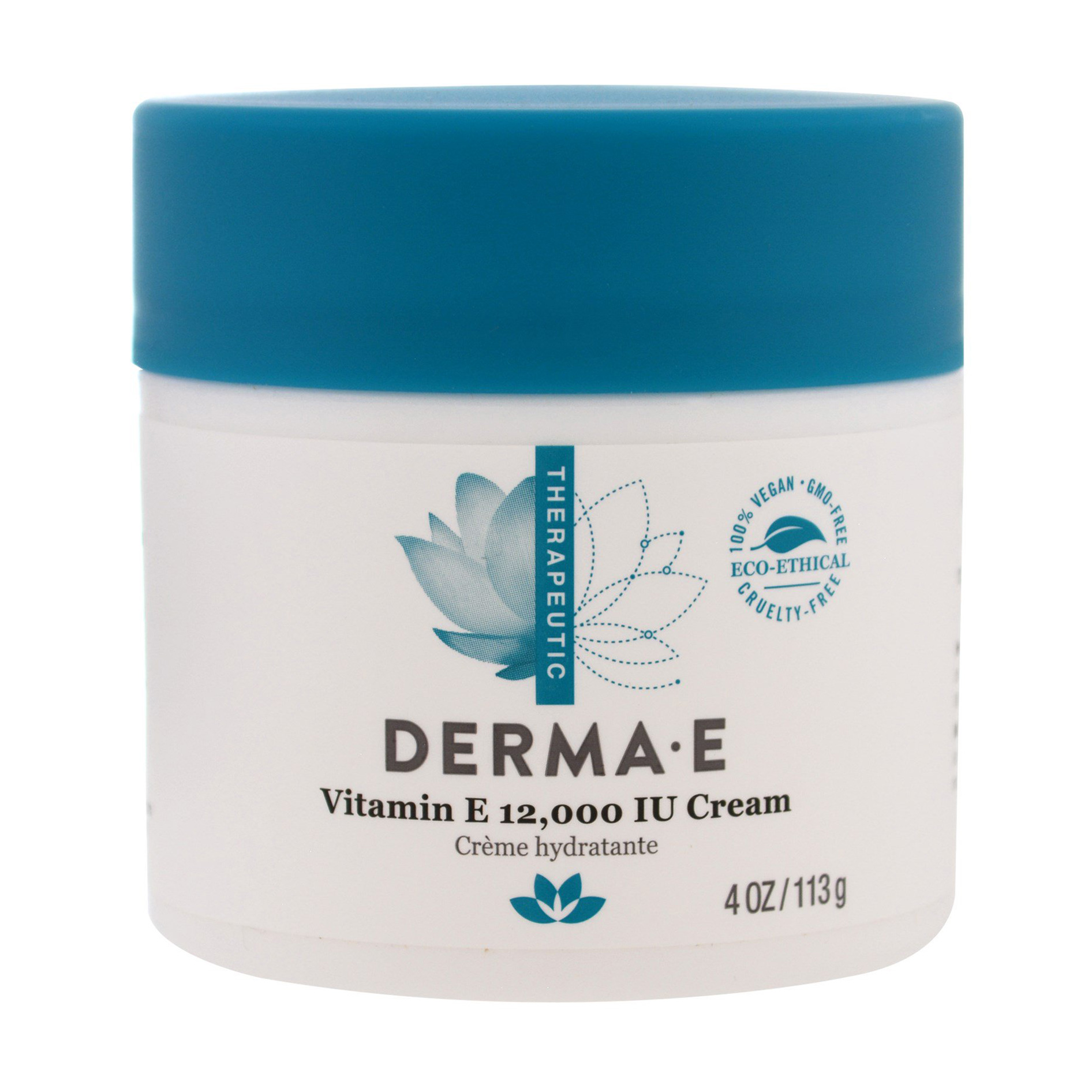 Зволожувальний крем для обличчя Derma E Vitamin E Creme з вітаміном Е 12000 МО, 113 г